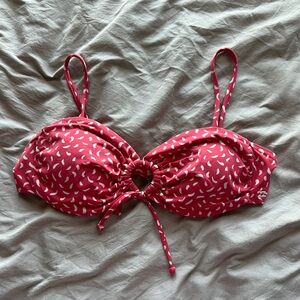BILLABONG Pink Patterned Bikini Top